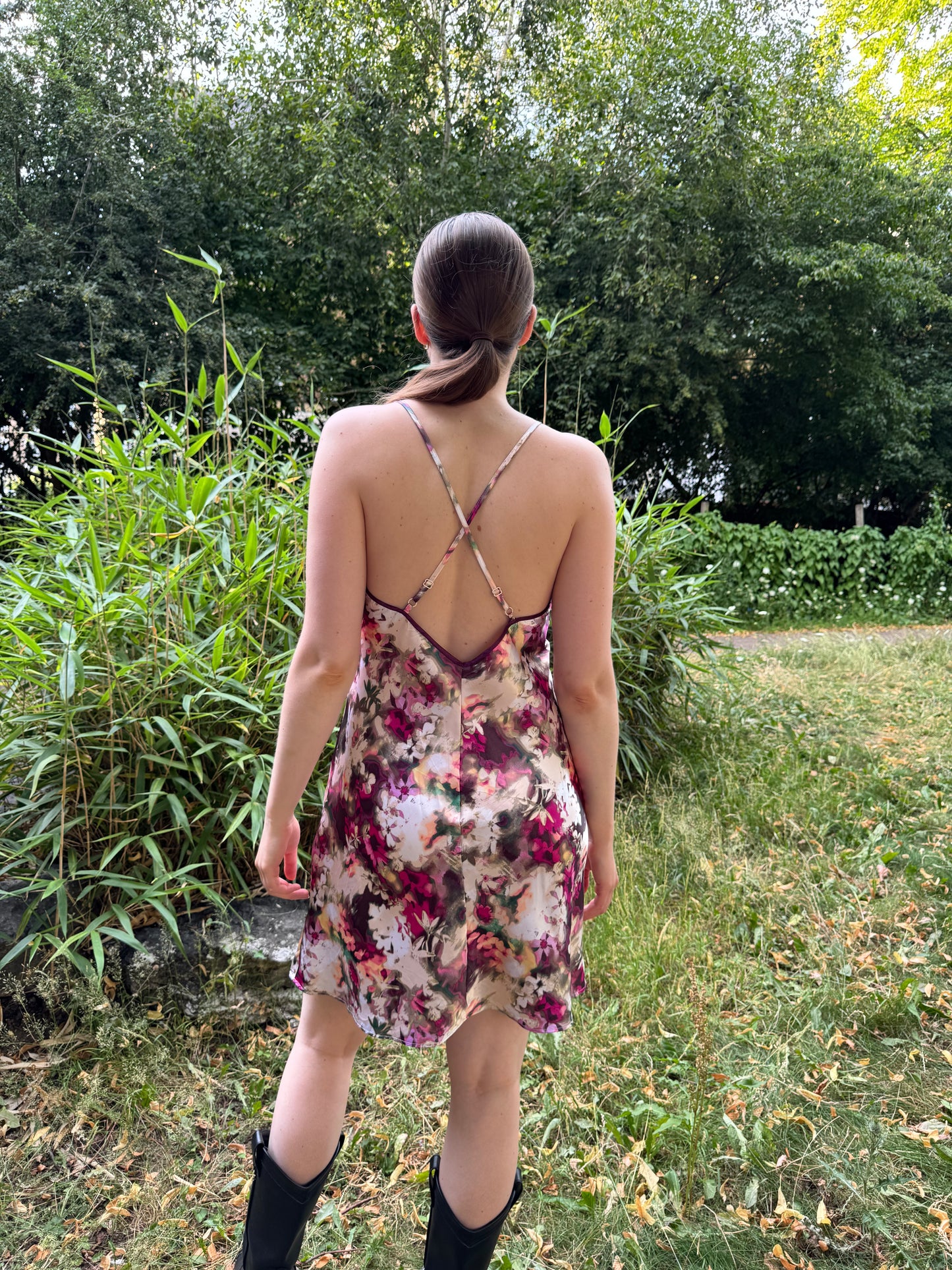 Vintage Floral Lace Cami Dress