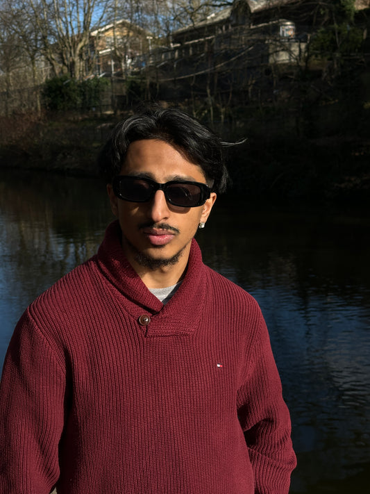 Tommy Hilfiger Chunky Knit Burgundy Sweater