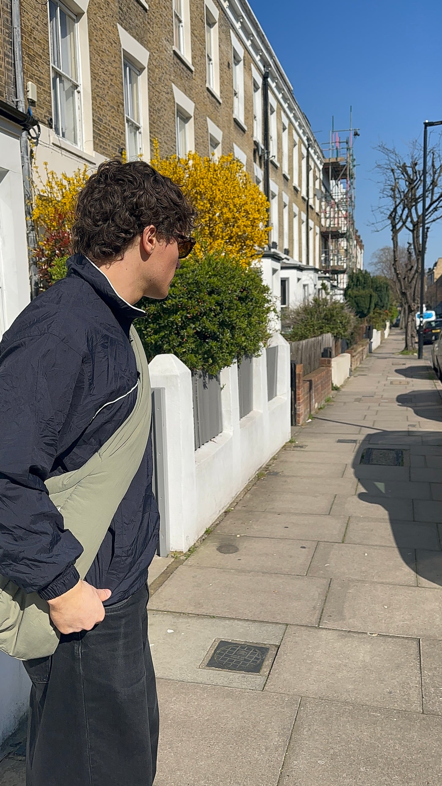90's Sergio Tacchini Black Windbreaker
