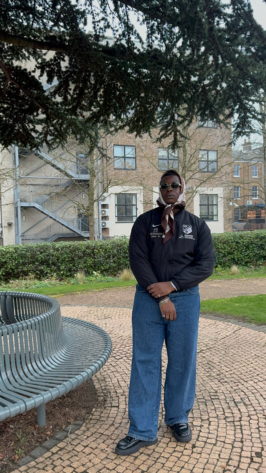 Vintage Black Nike Team Issued Dry Fit Windbreaker VFB Obendorf
