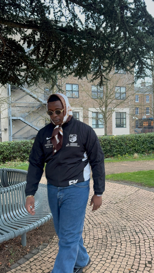 Vintage Black Nike Team Issued Dry Fit Windbreaker VFB Obendorf