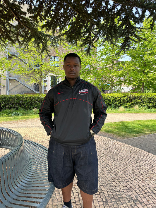 Nike Black Lowells Football Windbreaker