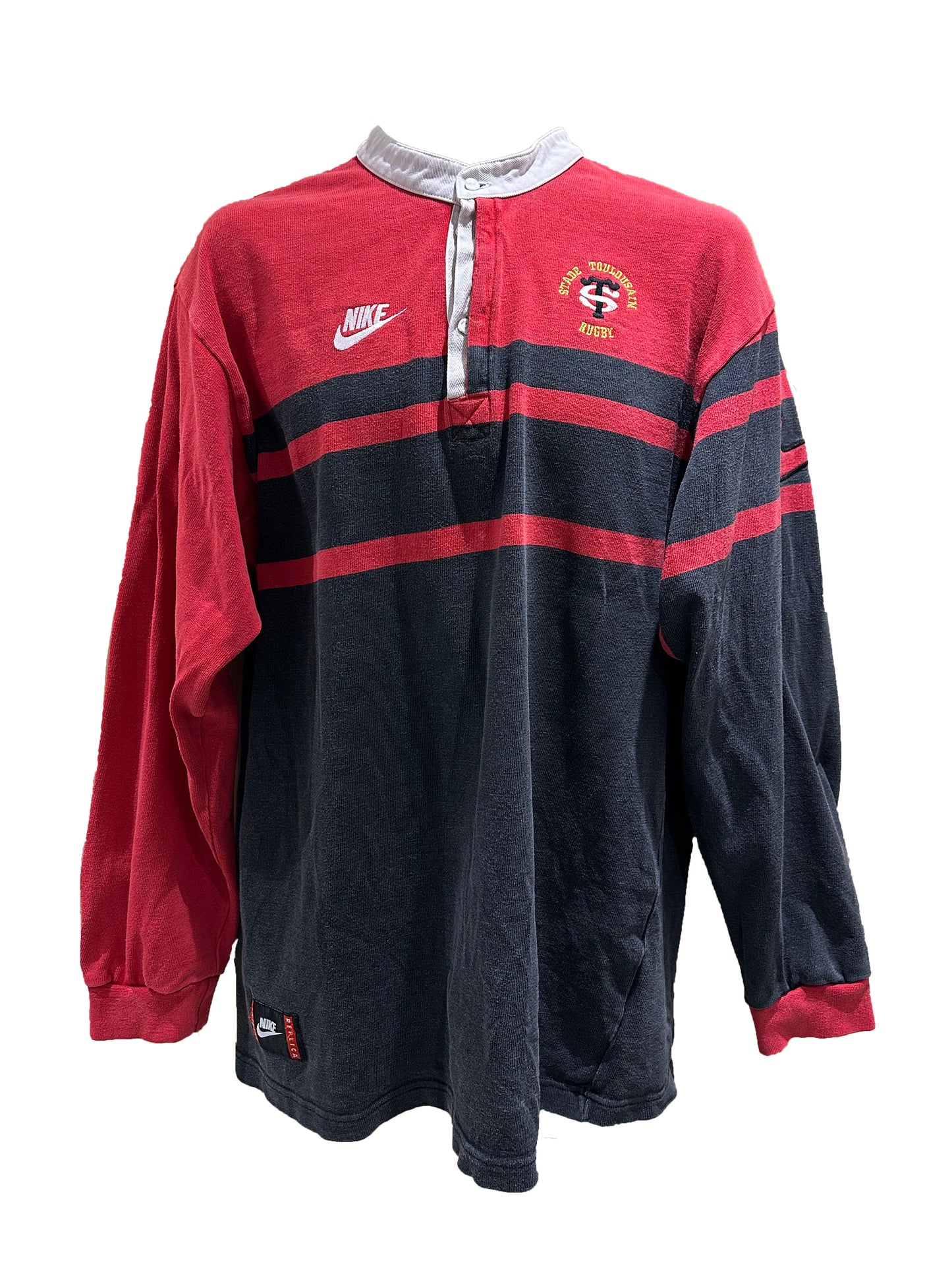 Nike Stade Toulousain Rugby Polo Shirt 90's
