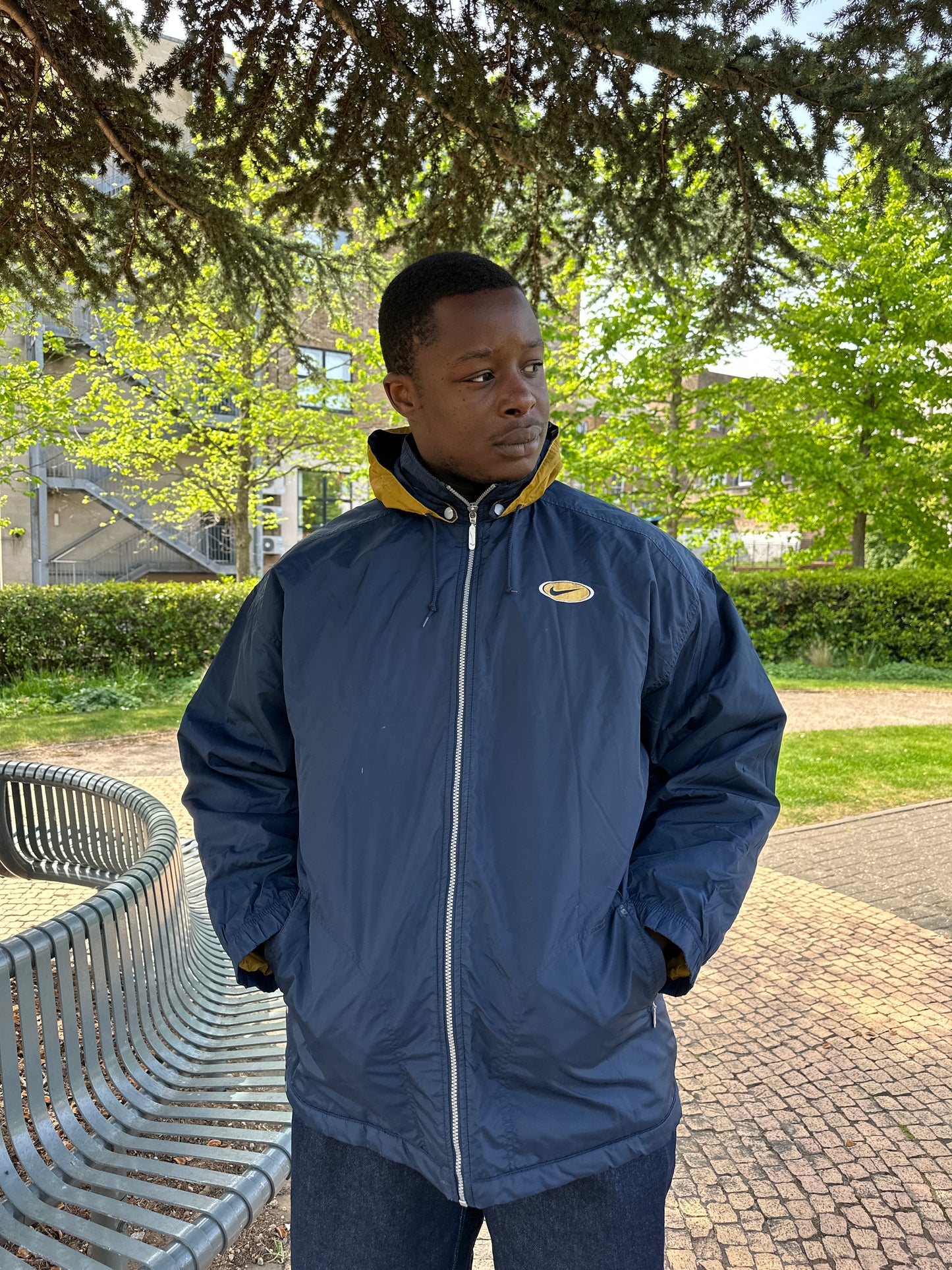 Nike Blue & Gold Parka