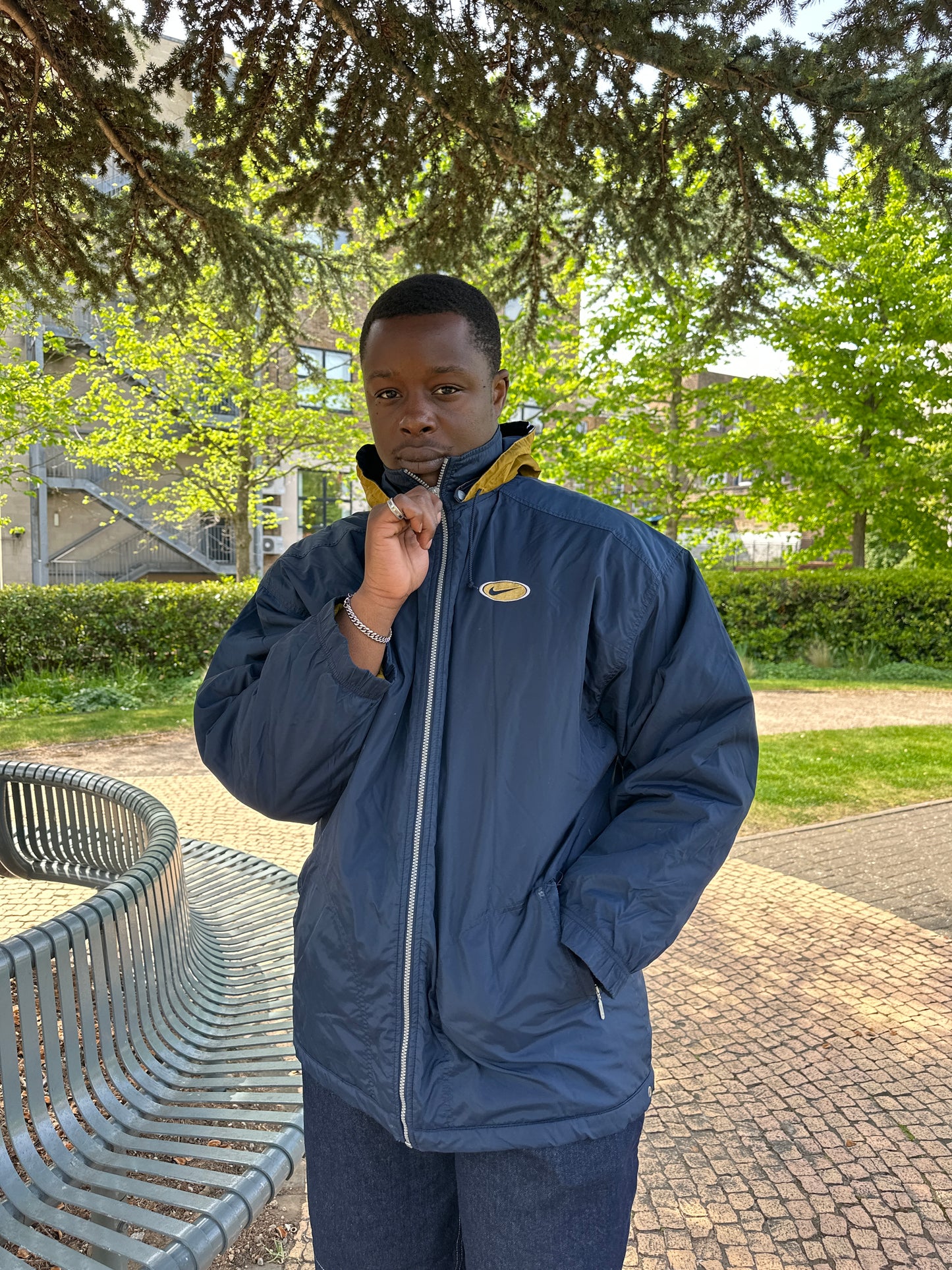 Nike Blue & Gold Parka