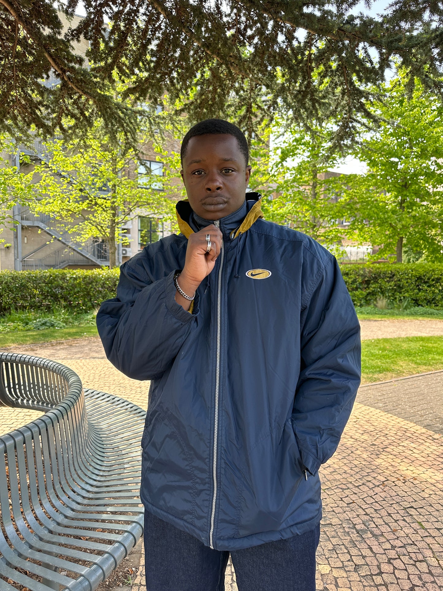 Nike Blue & Gold Parka