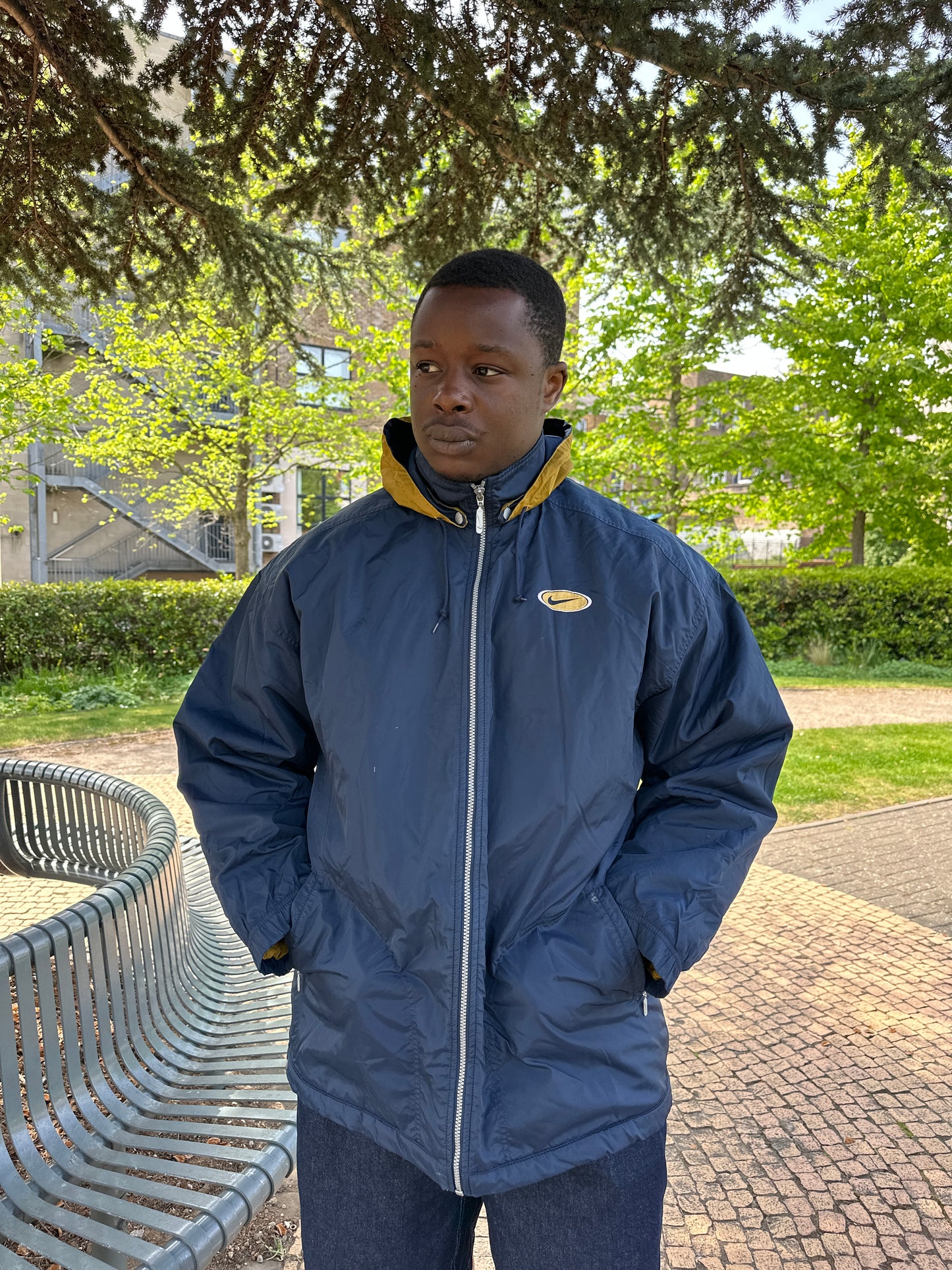 Nike Blue & Gold Parka