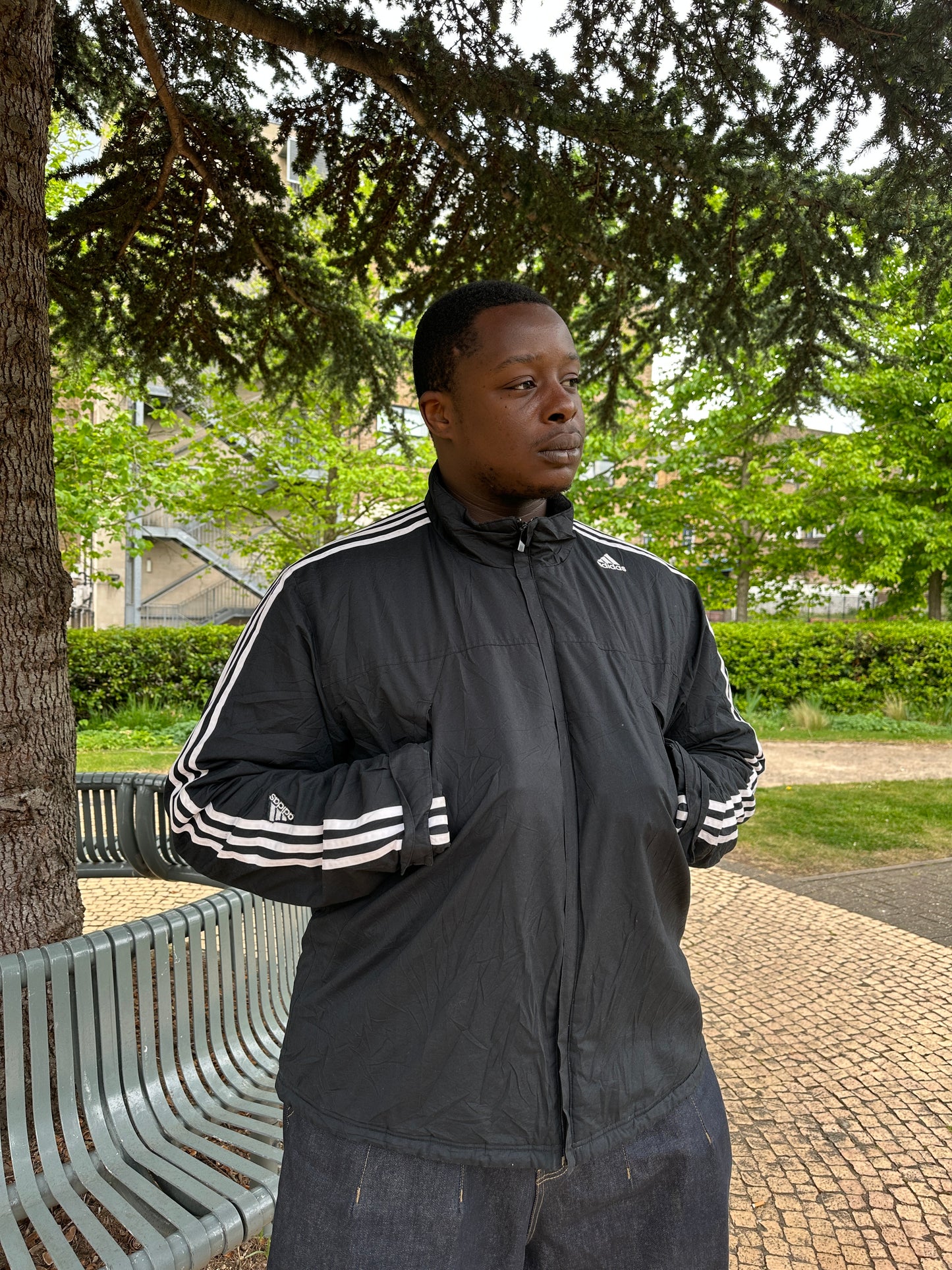 Vintage Unisex classic Adidas padded jacket
